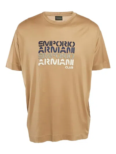 Pre-owned Emporio Armani Logo-appliqué T-shirt