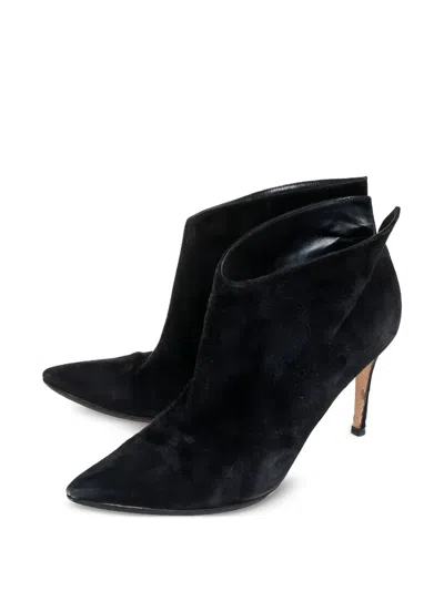 Pre-owned Gianvito Rossi  85mm Vania Pointed-toe Ankle Boots