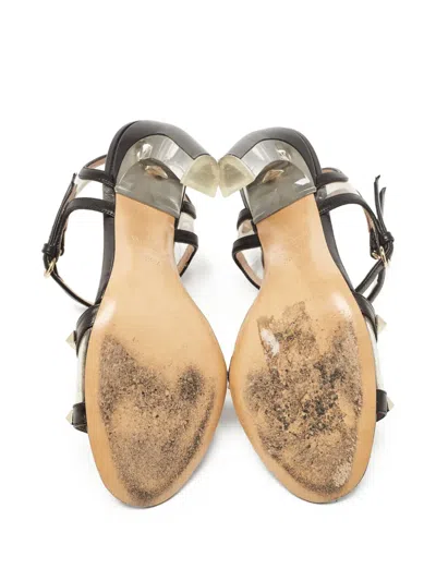 Pre-owned Valentino Garavani 100mm Rockstud-embellished Sandals
