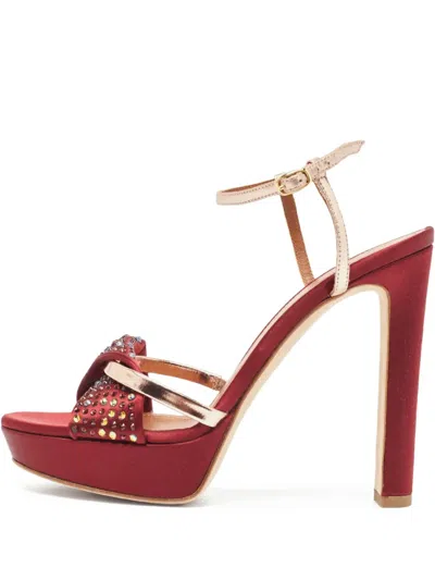 Pre-owned Malone Souliers  110mm Lauren Platform Sandals