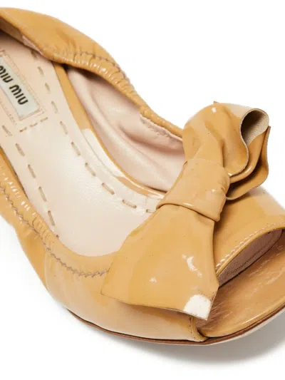 Pre-owned Miu Miu Patent-finish Pumps