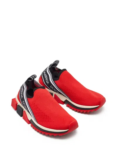 Pre-owned Dolce & Gabbana Chunky Sole Slip-on Sneakers