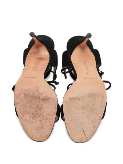 Pre-owned Manolo Blahnik Cut-out Ankle-strap High-heeled Sandals