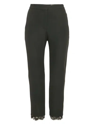 Pre-owned Alexander Mcqueen Lace-trim Trousers