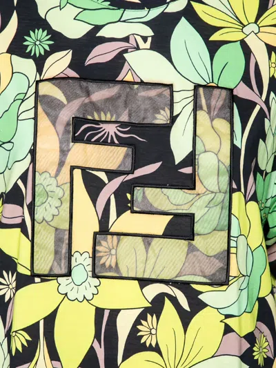 Pre-owned Fendi Floral-print T-shirt