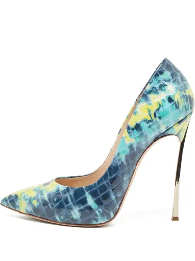Pre-owned Casadei Vintage  130mm Snakeskin-print Pumps