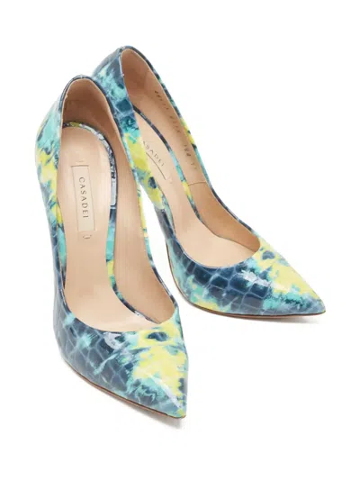 Pre-owned Casadei Vintage  130mm Snakeskin-print Pumps