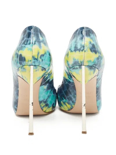 Pre-owned Casadei Vintage  130mm Snakeskin-print Pumps