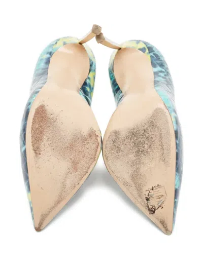 Pre-owned Casadei Vintage  130mm Snakeskin-print Pumps