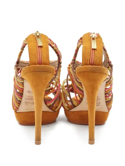 Pre-owned Le Silla  130mm Woven Sandals