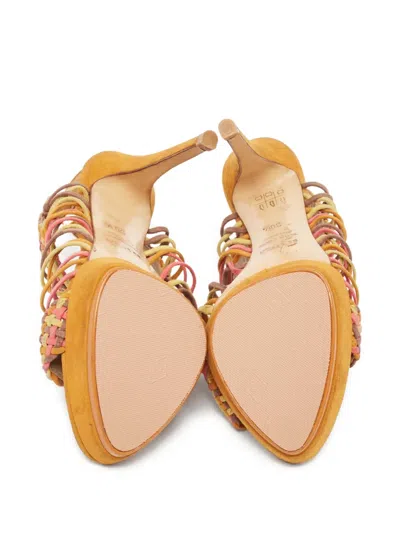 Pre-owned Le Silla  130mm Woven Sandals