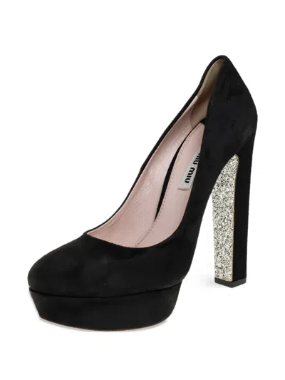 Pre-owned Miu Miu 140mm Suede Pumps