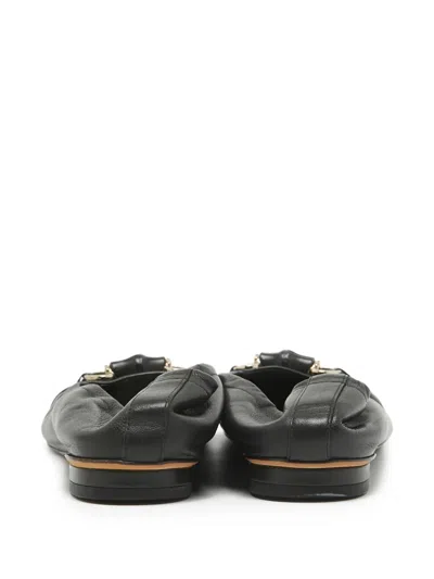 Pre-owned Gucci Leather Flat Ballet Flats