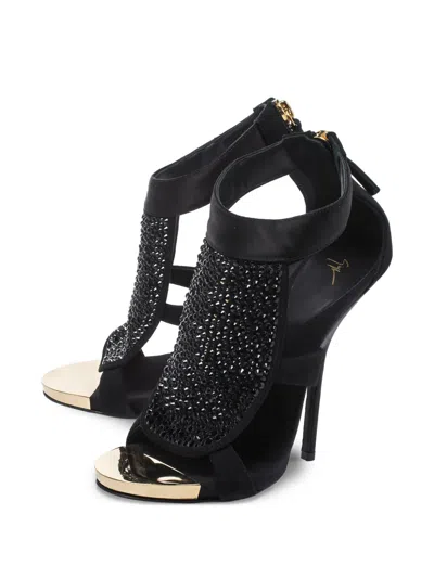Pre-owned Giuseppe Zanotti Vintage 130mm Crystal-embellished Sandals