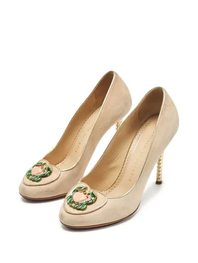 Pre-owned Charlotte Olympia  110mm Embellished Stiletto Pumps