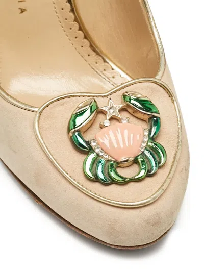 Pre-owned Charlotte Olympia  110mm Embellished Stiletto Pumps