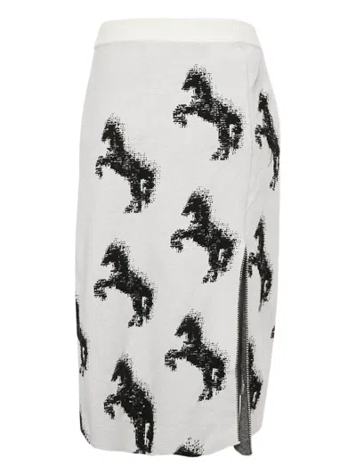 Pre-owned Stella Mccartney Pixel Horse Skirt