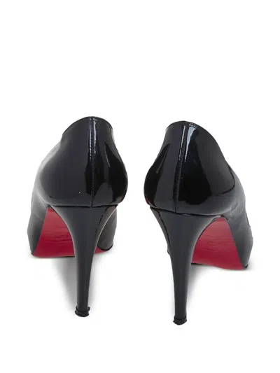 Pre-owned Christian Louboutin 95mm New Prive Peep-toe Pumps