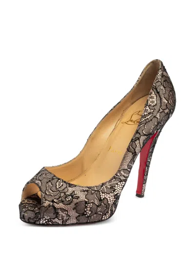 Pre-owned Christian Louboutin 120mm Very Prive Sandals