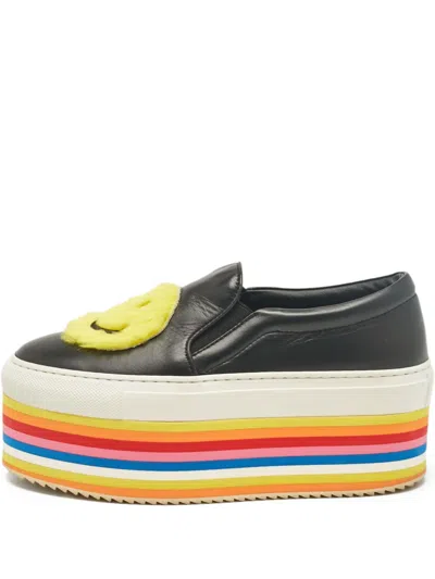 Pre-owned Joshua Sanders  Smile Platform Slip-on Sneakers