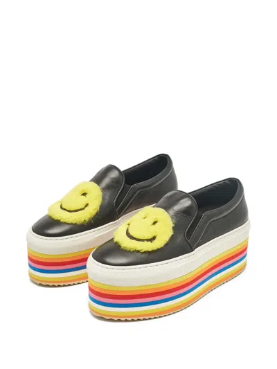 Pre-owned Joshua Sanders  Smile Platform Slip-on Sneakers