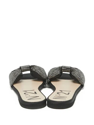 Pre-owned N°21  Crystal-bow Flat Sandals