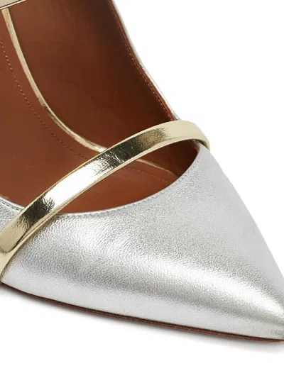 Pre-owned Malone Souliers  105mm Maureen Metallic Leather Pointed-toe Mules