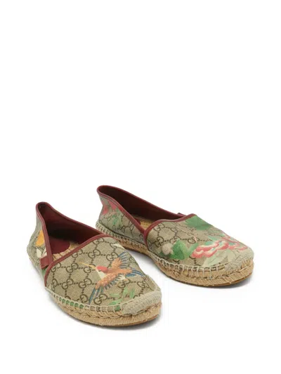 Pre-owned Gucci Gg Supreme Canvas Espadrilles