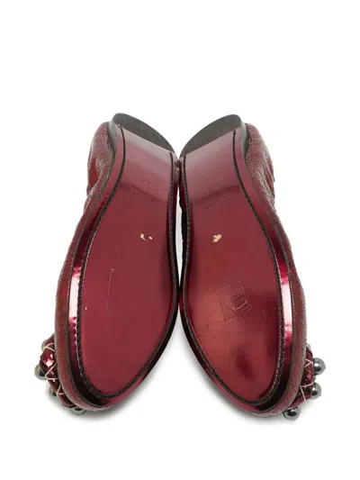 Pre-owned Miu Miu Scrunch Ballet Flats
