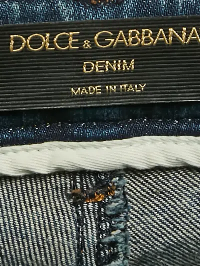 Pre-owned Dolce & Gabbana Distressed-effect Jeans