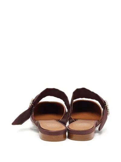 Pre-owned Malone Souliers Satin Pointed-toe Ballet Flats