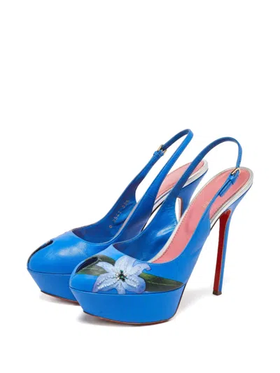 Pre-owned Sergio Rossi Vintage 140mm Floral-print Heeled Pumps