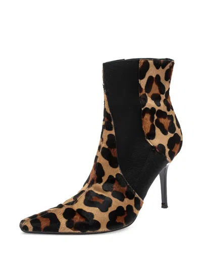 Pre-owned Dolce & Gabbana 95mm Haircalf Boots