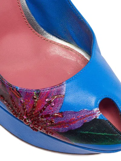 Pre-owned Sergio Rossi Vintage 140mm Floral-print Heeled Pumps