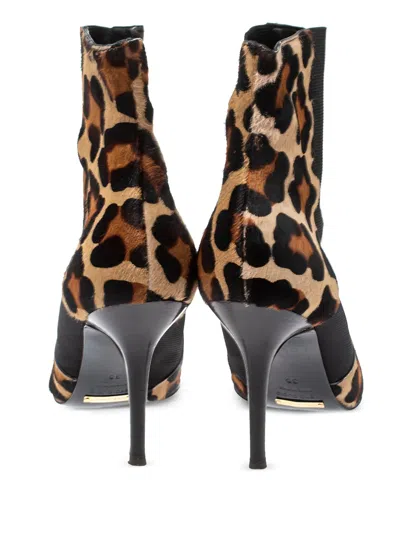 Pre-owned Dolce & Gabbana 95mm Haircalf Boots