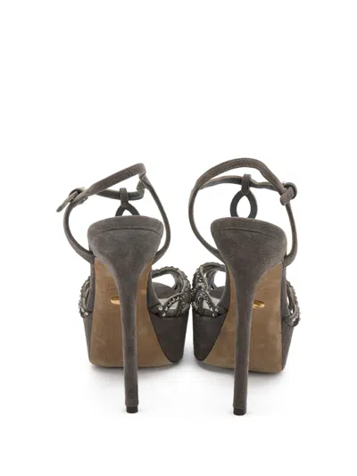 Pre-owned Sergio Rossi Vintage 135mm Embellished Sandals