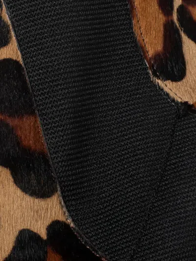 Pre-owned Dolce & Gabbana 95mm Haircalf Boots
