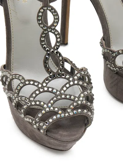 Pre-owned Sergio Rossi Vintage 135mm Embellished Sandals