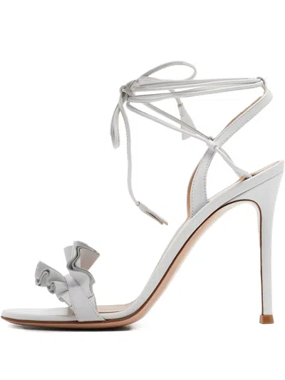 Pre-owned Gianvito Rossi  105mm Ruffled-strap Sandals