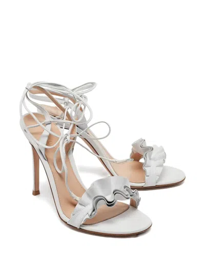 Pre-owned Gianvito Rossi  105mm Ruffled-strap Sandals