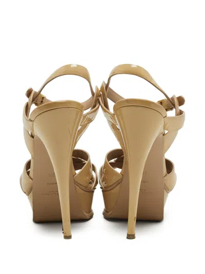 Pre-owned Saint Laurent 140mm Tribute Sandals