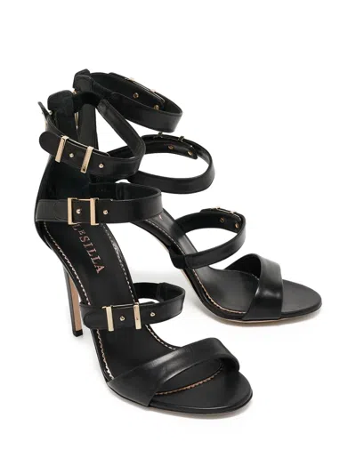 Pre-owned Le Silla  110mm Minerva Strappy Sandals