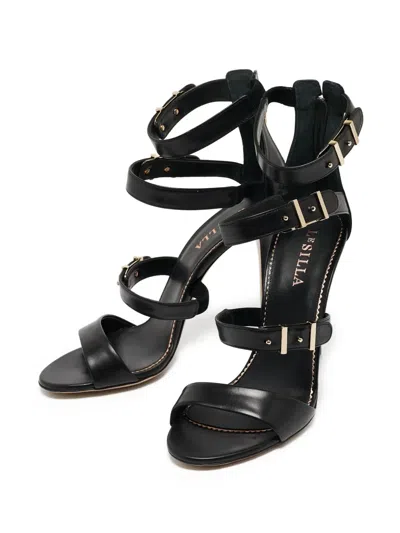 Pre-owned Le Silla  110mm Minerva Strappy Sandals