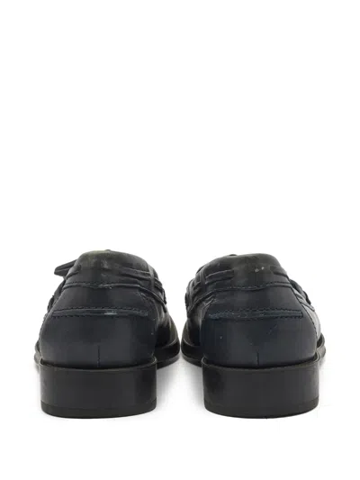 Pre-owned Tod's Vintage Tassel-detail Loafers In Gray