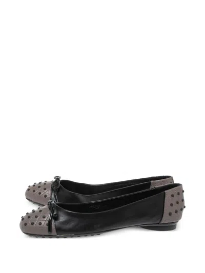 Pre-owned Tod's Vintage  Studded Ballerina Flats