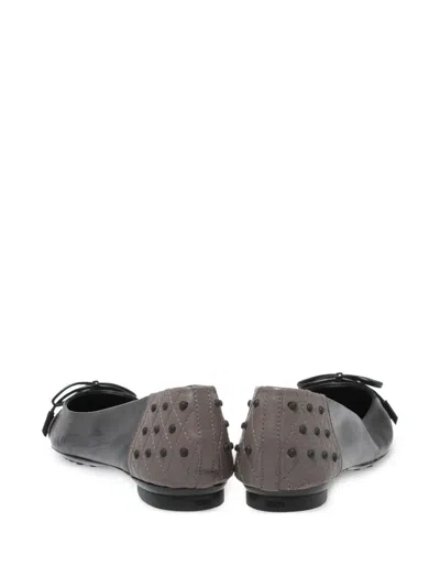 Pre-owned Tod's Vintage  Studded Ballerina Flats