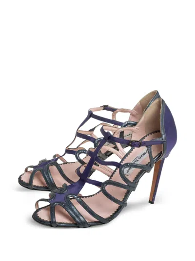 Pre-owned Manolo Blahnik  110mm Cut-out Pumps