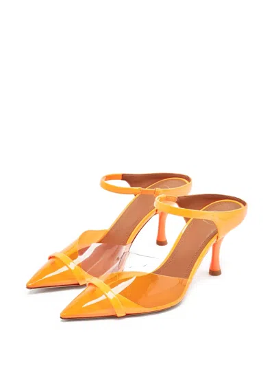 Pre-owned Malone Souliers Transparent Pointed-toe Mules