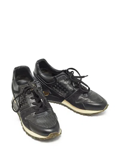 Pre-owned Louis Vuitton Perforated Leather Running Shoes