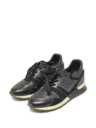 Pre-owned Louis Vuitton Perforated Leather Running Shoes